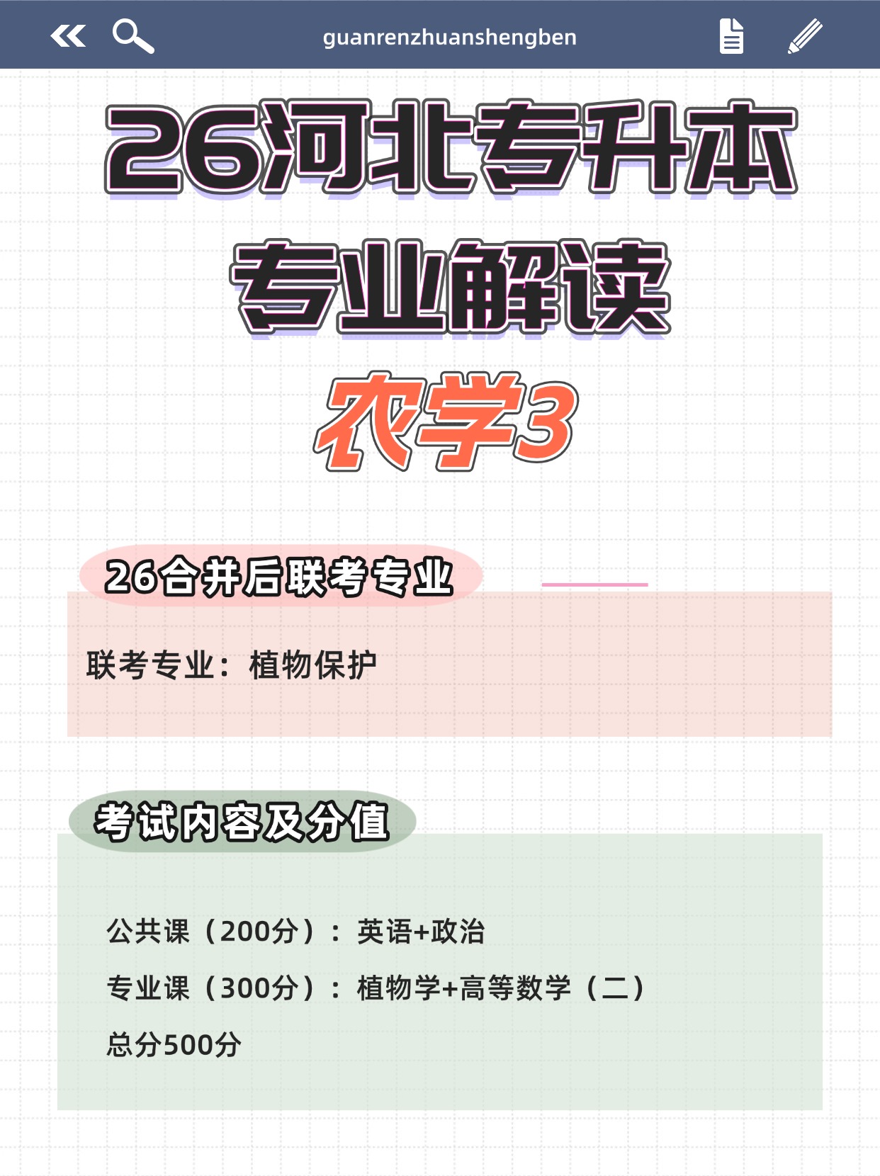 26河北專升本專業解讀—農學3